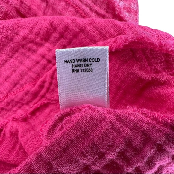 Zenana Washed Double Gauze Raglan Sleeve Shirt – Size Small, EUC in Fuchsia - Picture 8 of 8